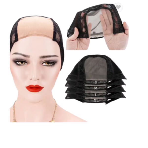 4*4 Adjustable U Part Half Wig Cap Stretchable